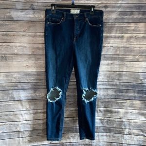 Free People destructed jeans
